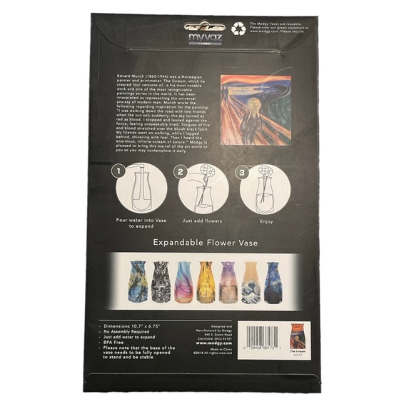 MODGY Expandable Vase (Edvard Munch The Scream) - Picture 2 of 3